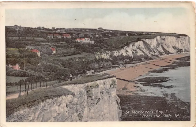 St. Margaret's Bay, E. From The Cliffs ~ An Old Postcard #230369