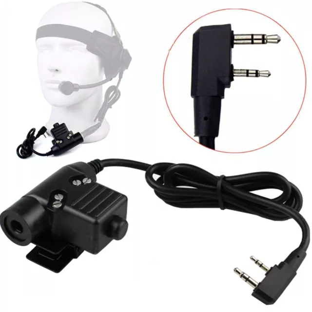 Z-Tactical U94 PTT Military Adapter PTT for KENWOOD TYT F8 BAOFENG 5R RADIO 2PIN