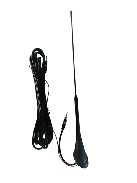 Antenne Amplifiée De Vitre Phonocar 8/012 - Gain FM 20 DB, AM 35 DB, Câble 2,30 M, Noir - 3