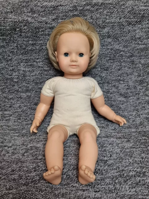 Vintage Gotz Puppen Doll 19in Blonde Hair With Neck Stamp