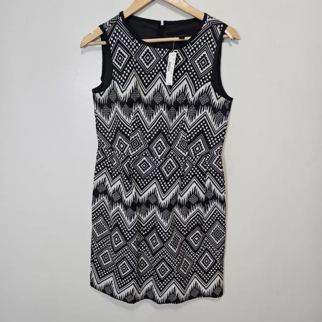 $158 J. Crew Diamond Ikat Dress size 8 A1812 3