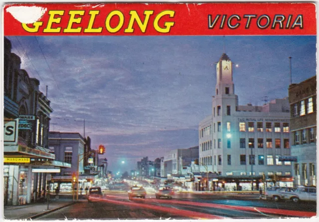 T0090 Australia V Geelong 12 image vintage unused view folder