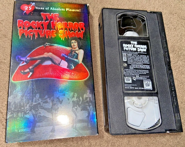 ROCKY HORROR PICTURE Show 25 Year VHS Tape Tim Curry Horror Comedy