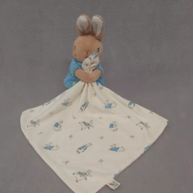 M&S Peter Rabbit Bunny Comforter Baby Boy Girl Soft Toy Blanket Blankie Plush
