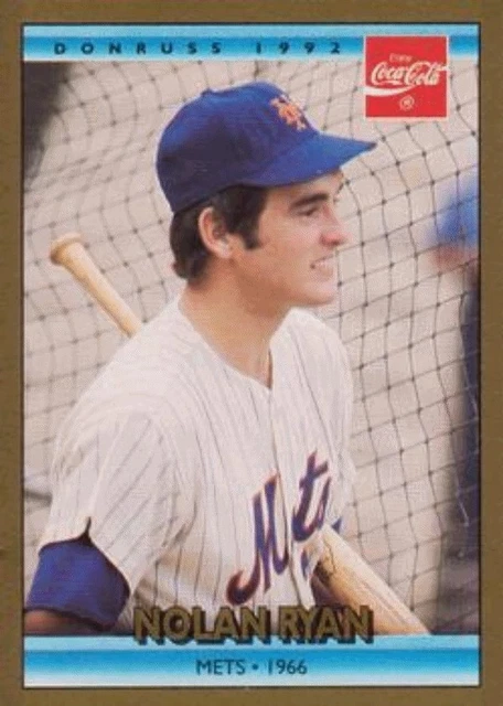 1992 Donruss Coca-Cola Nolan Ryan Baseball #1 Nolan Ryan New York Mets
