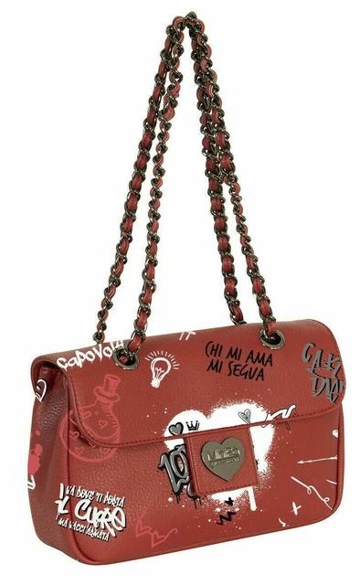 POCHETTE BAG MINIPA' ecopelle 27x15x8 LE PANDORINE RED