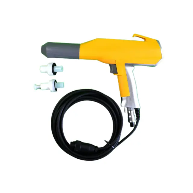 Electrostatic powder spray gun for Gema GM02 optiflex F with 2 nozzles