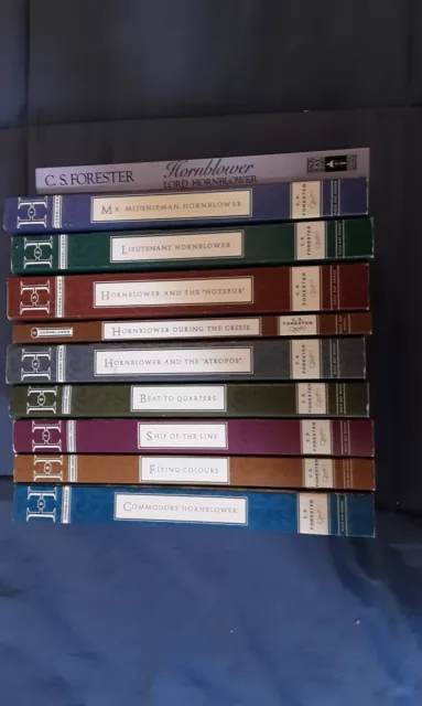 C.S. Forester HORATIO HORNBLOWER Series Lot of 10 Paperback Books
