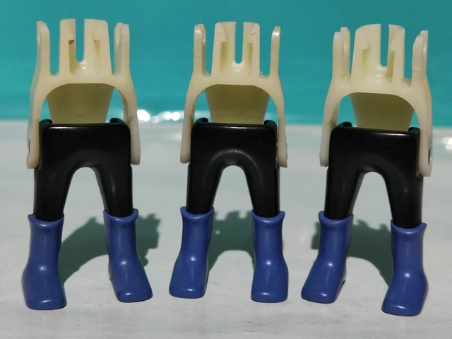 Lot De 5 Ceintures PLAYMOBIL Noires - Pour Figurines Médiévales, Pirates, Romains, Gaulois, Vikings - Occasion