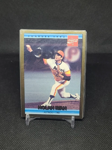 1992 Donruss Coca-Cola Coke NOLAN RYAN Astros 1981 #15 HOF - Sealed