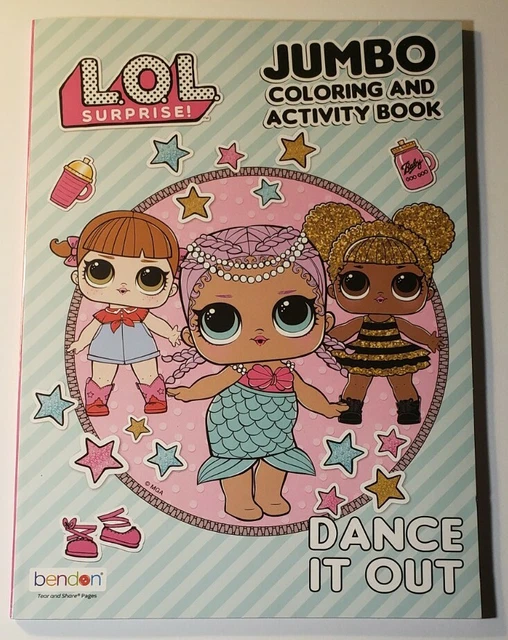 LOL SURPRISE JUMBO Coloring & Activity Book Dance It Out 2.25 PicClick