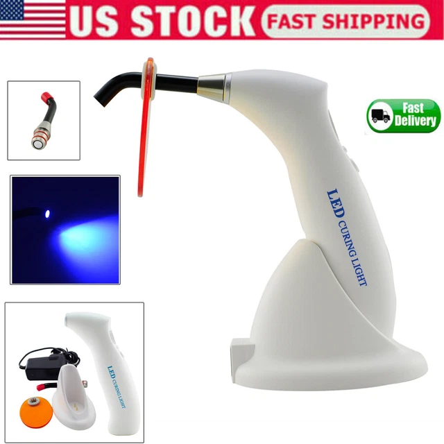 Dental Cordless LED Curing 10W Light Lamp 2000mw Gun Type Clean Rechargeable S++