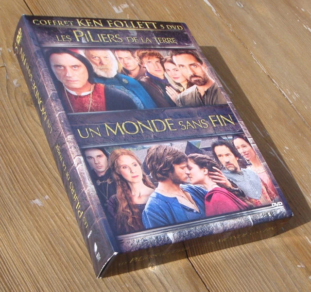 Coffret 5 DVDs Les PILIERS DE LA TERRE + UN MONDE SANS FIN / Ken Follett