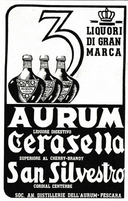 Пару постеров старой рекламы алкоголя. Ликер Aurum История,Алкоголь,Ликеры,Реклама