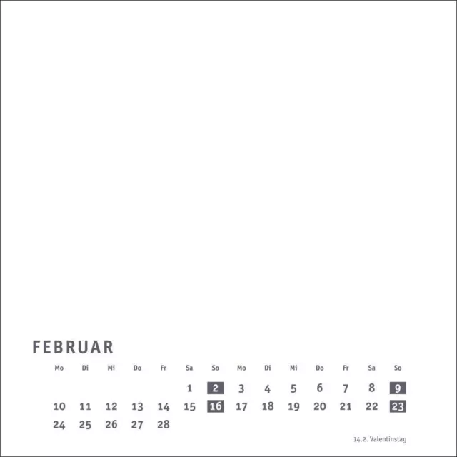 Premium-Bastelkalender weiß klein 2025 3