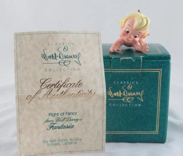 WDCC "Flight of Fancy" Cupid Ornament from Disney's Fantasia in Box with COA