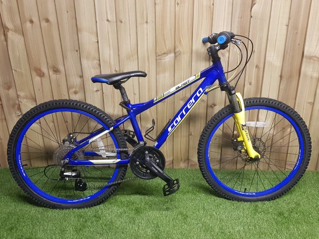 carrera mountain bike blue and yellow