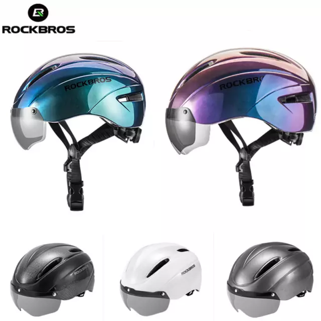 ROCKBROS Bicycle Helmet EPS Integrally-molded Breathable Cycling Helmet Goggles