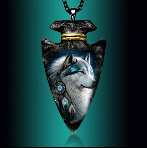 Lone Wolf Spirit Animal Necklace Pendant Thanksgiving Christmas Birthday Gift 2