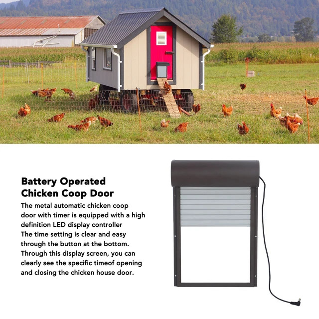 BATTERY OPERATED AUTOMATIC Chicken Coop Door Auto Chicken Coop Door
