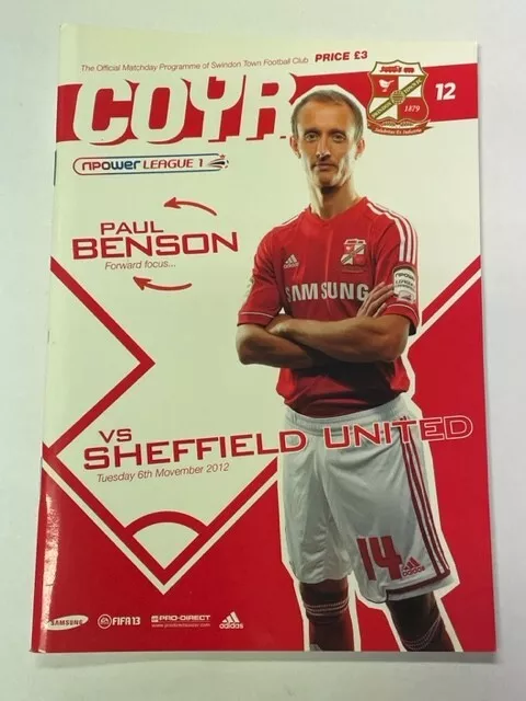 2012/13 Swindon Town V Sheffield United 06-11-2012 League 1