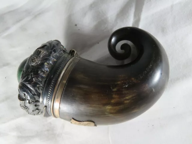 Musealee "Schnupftabakdose" vom schottischen Adel mit Silbermontur um 1870-1890