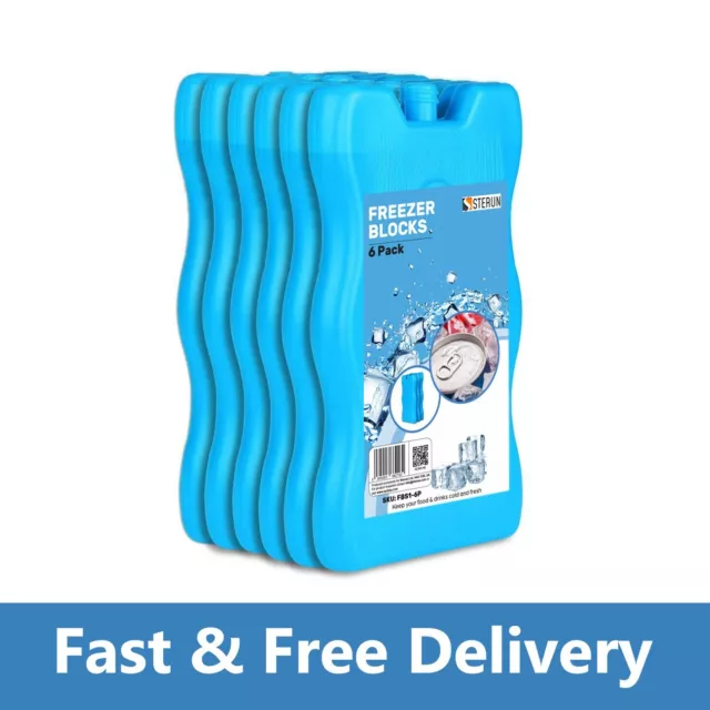 Freezer Blocks Ice Cool Cooler Pack Bag Freezer Picnic Travel Lunch Box Reusable