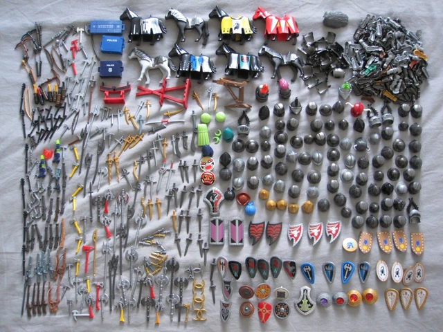 GROS LOT ARMES playmobil chevalier pompier policier pirate EUR 101,00 - PicClick FR