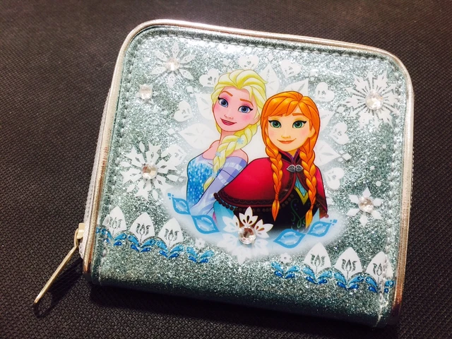 LICENSED DISNEY FROZEN Princess Elsa&Anna Wallet Card Coin Purse