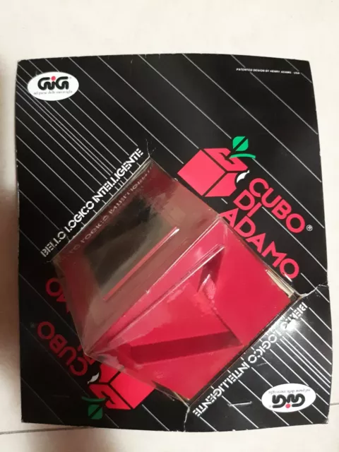 CUBO DI ADAMO GIG ROMPICAPO NUOVO no cubo Rubik Vintage 70 80 Giocattolo rosso