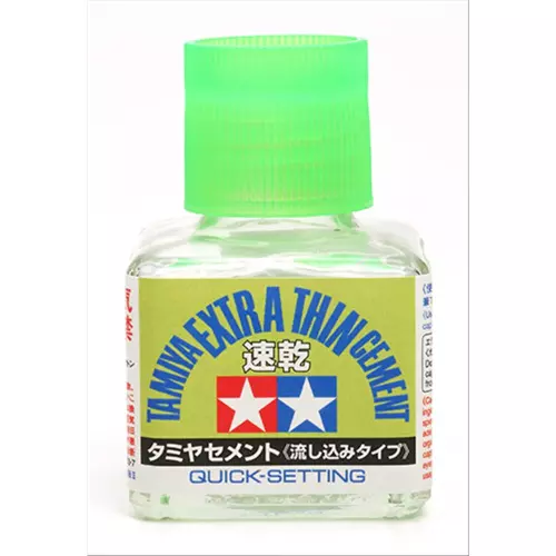 Tamiya Cement Liquid Colla per Plastica Extra Thin Quick Setting (40ml)