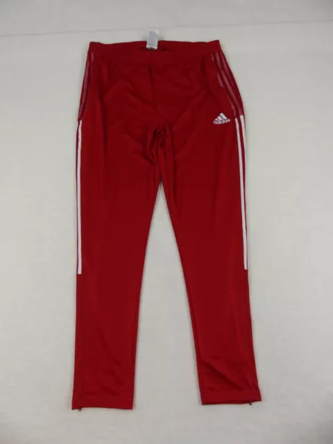 Adidas Pants Mens Extra Large Tall Red Tiro Track Ankle Zip Tapered Aeroready