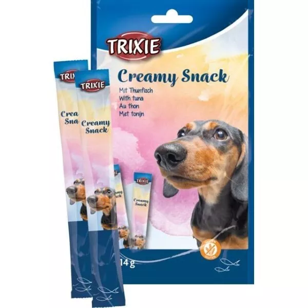 Creamy snack thon pour chien/chiot 5x14g Marque Trixie chiens /chiots