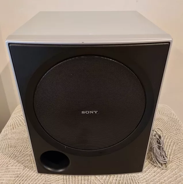 Sony Wired SS-WP700 Magnetically Shielded 6Ohm Passive Subwoofer In Silver