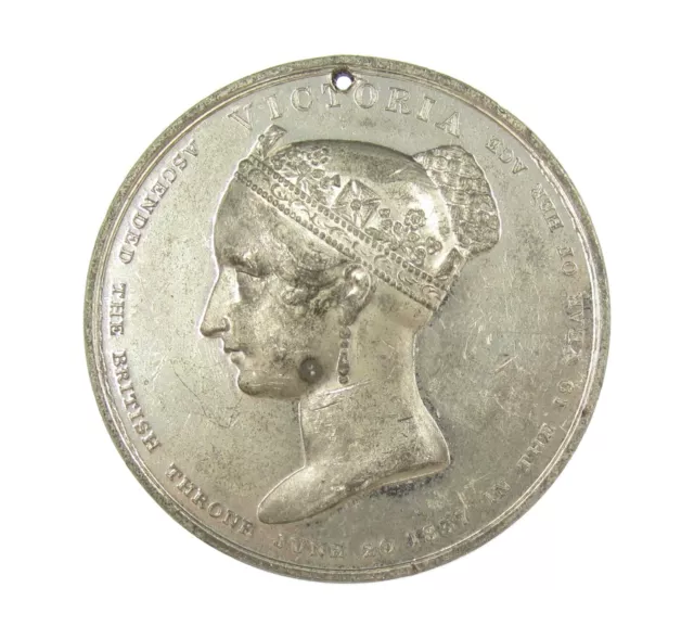 1838 QUEEN VICTORIA CORONATION 51mm MEDAL
