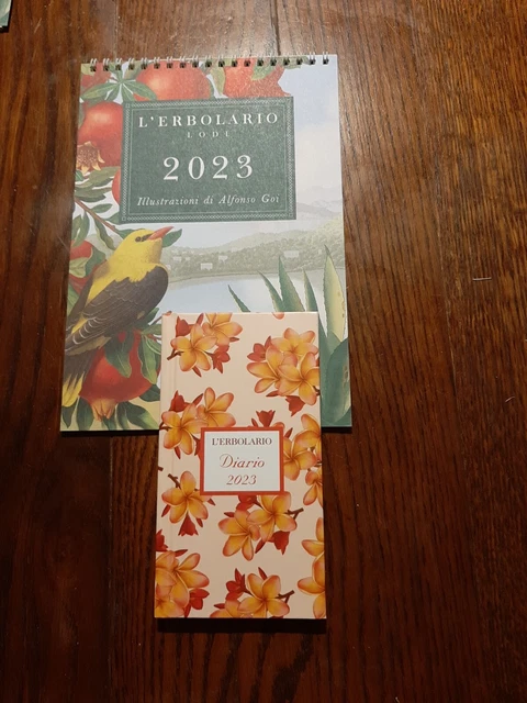 Calendario 2023 + agenda l’Erbolario Vulcani d'Italia Stromboli Etna Vesuvio