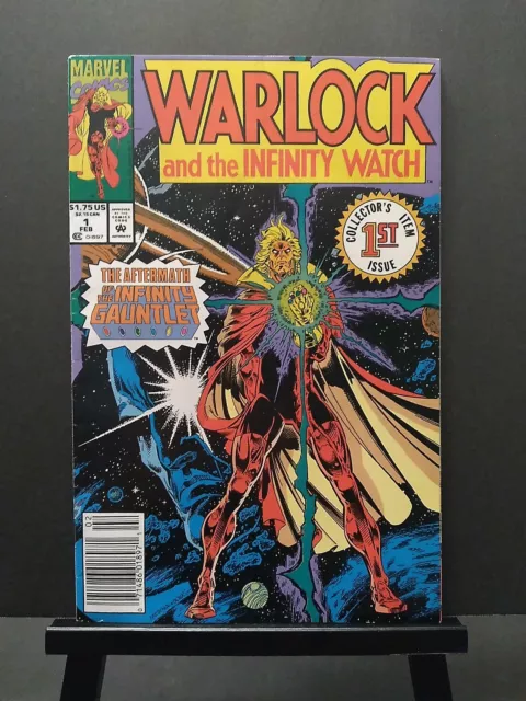 Warlock and the Infinity Watch #1 VF+ 8.5 Newsstand (Feb 1992, Marvel Comics)