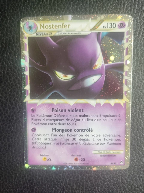 Carte Pokémon Nostenfer Prime Holo 84/95 Heartgold SoulSilver Très Bon État Fr