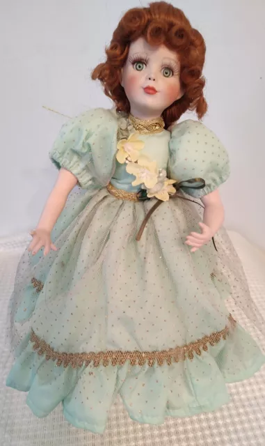 Paradise Galleries Treasury Collection Porcelain Doll "Shannon" Shamrock Fairy