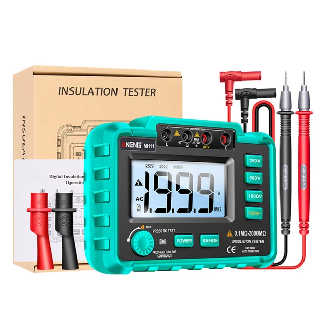 1 set tester resistenza al suolo Megohm Prime Sturdy Premium resistenza al suolo tes