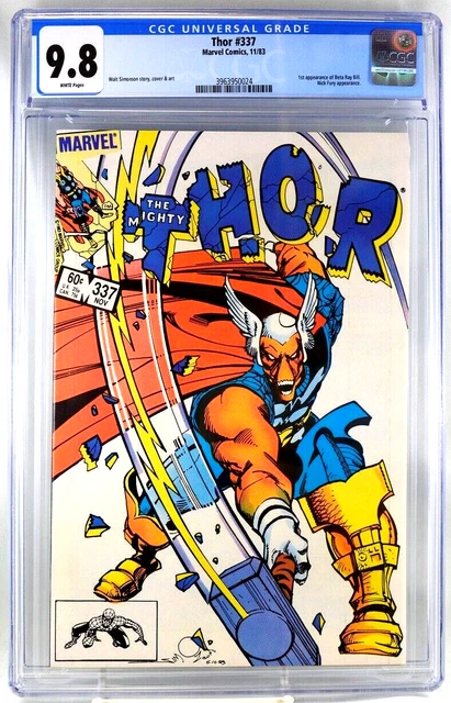 Thor #337 CGC 9.8  Marvel 1983, 1st Appearance Beta Ray Bill