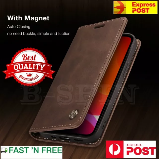 Flip Leather Wallet Case Shockproof For Apple iPhone XR 11 12 13 14 15 Pro Max