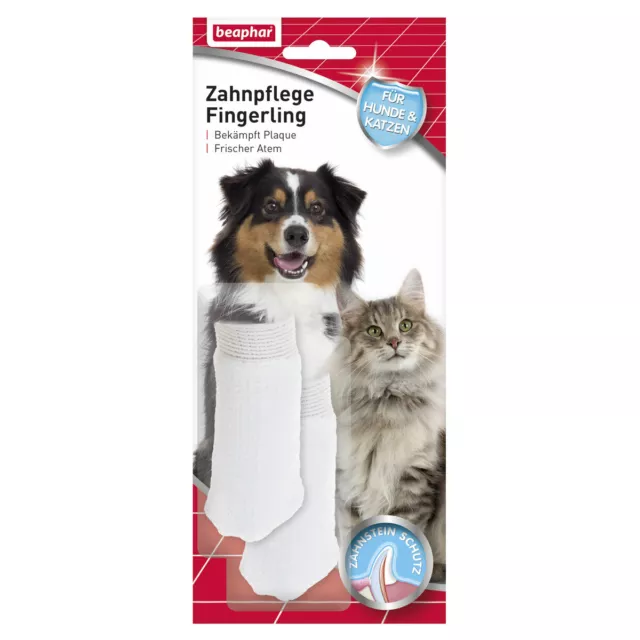 Beaphar Zahnpflege Fingerling - 2 Stück für Hunde, UVP 8,99 EUR, NEU