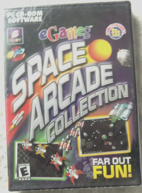SPACE ARCADE COLLECTION CD-ROM PC Game, 2001 EGames - New/Sealed