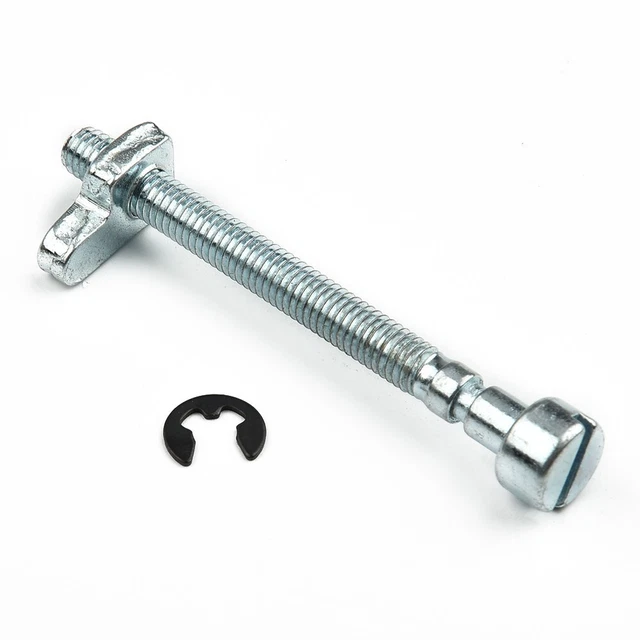 4 Viti Di Regolazione Tendicatena Per Motosega 405 E 5016, Filetto M5x41 Mm, Testa 8 Mm, Dado 14 Mm, In Metallo, Per Tensione Catena Precisa