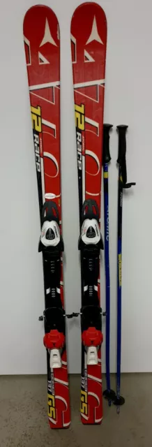 ATOMIC SKI " RACE 12 GS " TOP JUNIOR RACE CARVER 137 CM + BINDUNG+Skistöcke