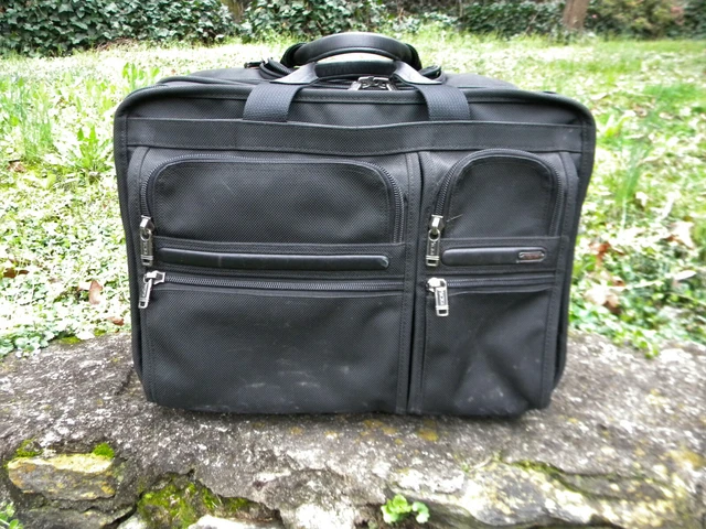 Tumi Alpha Wheeled Ballastic Nylon Briefcase Laptop 17" Travel Bag 26104D4
