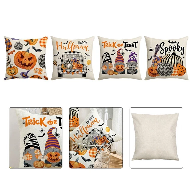 Cushion Cover 45cm X 45cm Halloween Printed Home Decor Single Side Printing