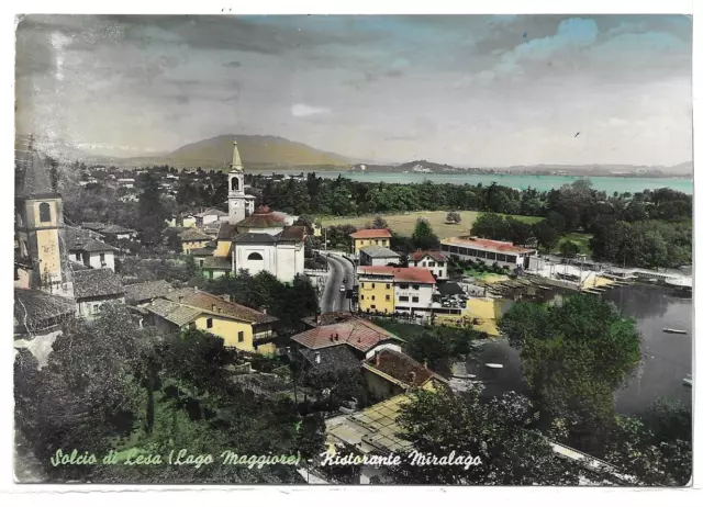 NOVARA (040) - SOLCIO DI LESA (Lago Maggiore) Ristorante Miralago - FG/Vg 1962