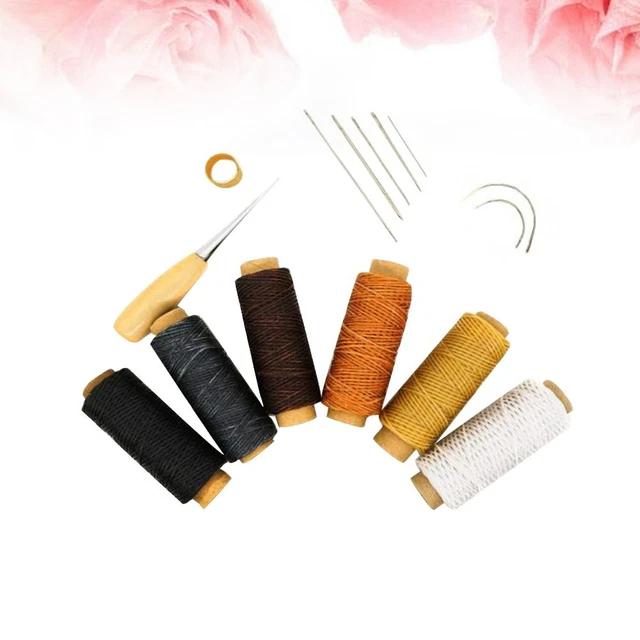 15pcs Herramienta de artesanía de cuero cosida a mano Kit de herramientas creativas prácticas Costura DIY